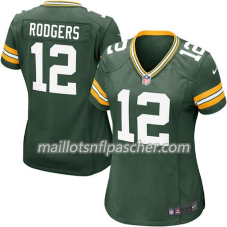 Maillot Green Bay Packers Aaron Rodgers 12 Nike Vert - Femme